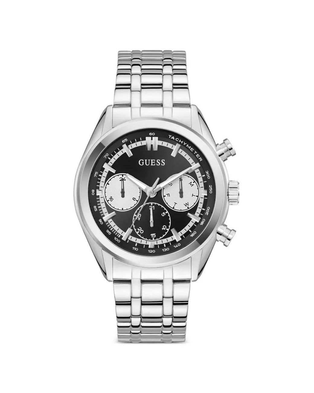 Guess Gray Logo-Detail 44Mm Watch for men