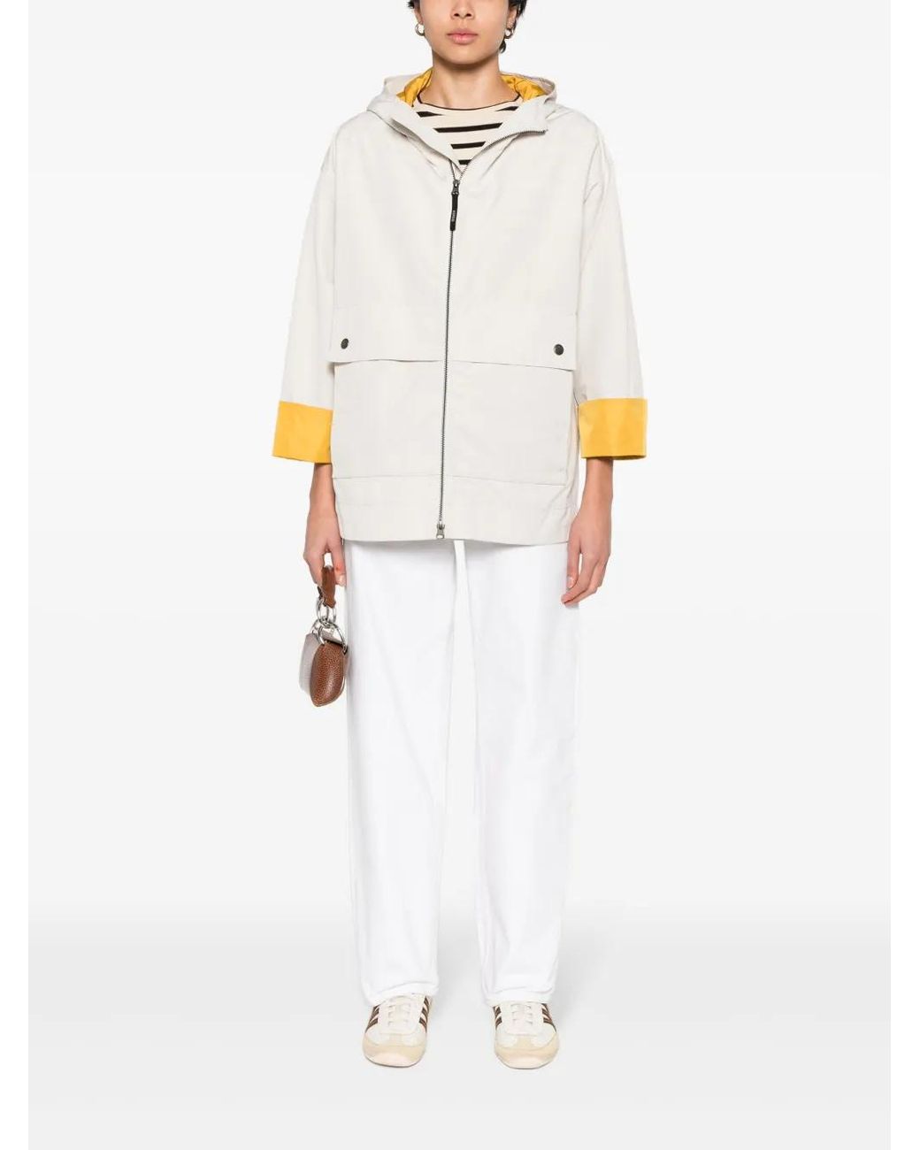 Aspesi White Slub-Texture Jacket