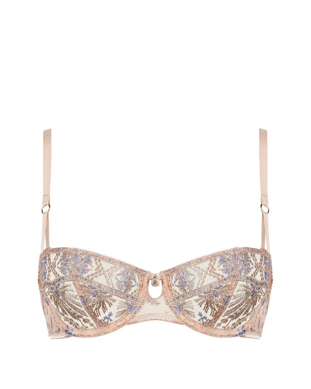 Aubade Pink Sound Of Heart Embroidered Bra
