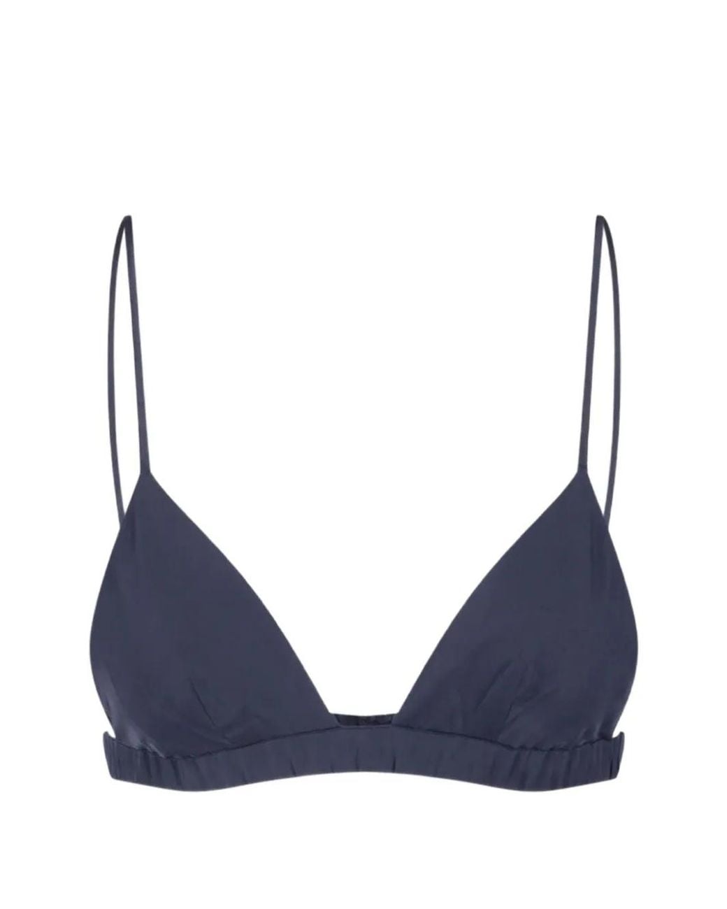 Frankie Shop Blue Nina Satin Bralette