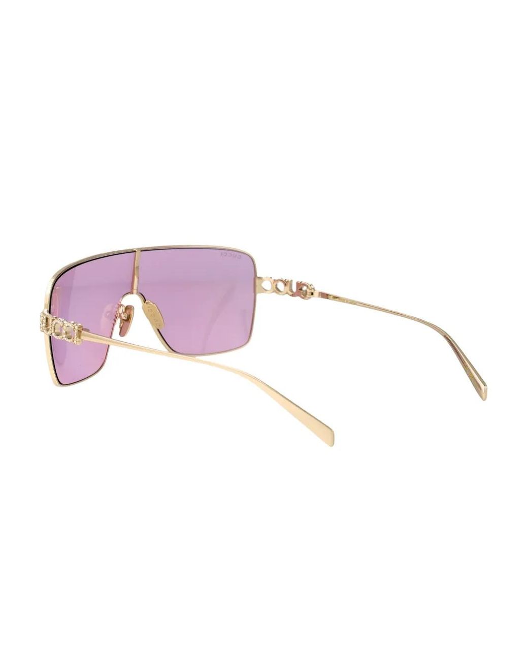 Gucci Pink Rectangular Frame Sunglasses