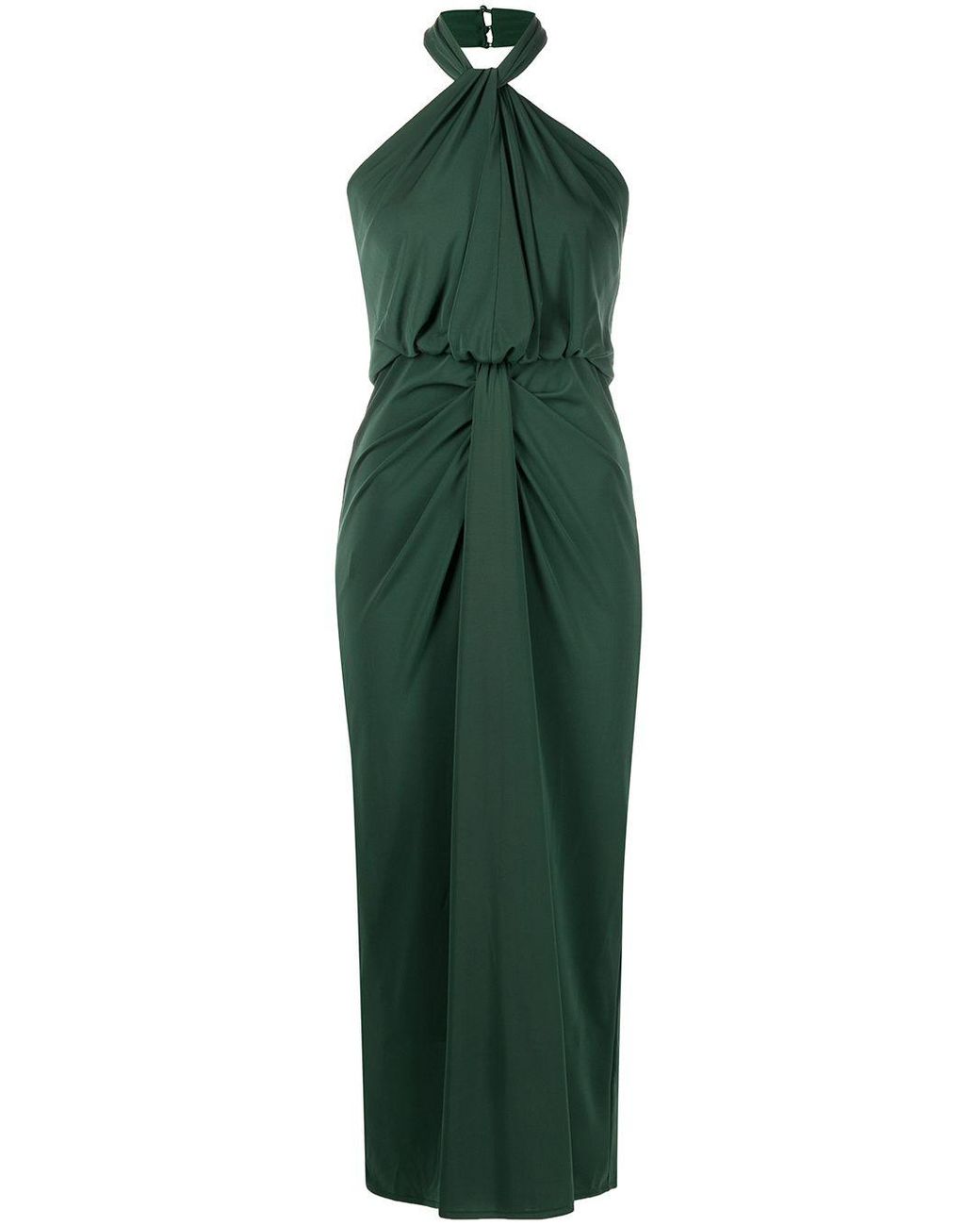 Cinq À Sept Kaily Halter-neck Maxi-dress in Green | Lyst