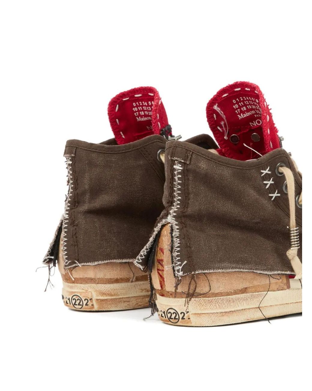 Maison Margiela Brown Loved To Death Sneakers