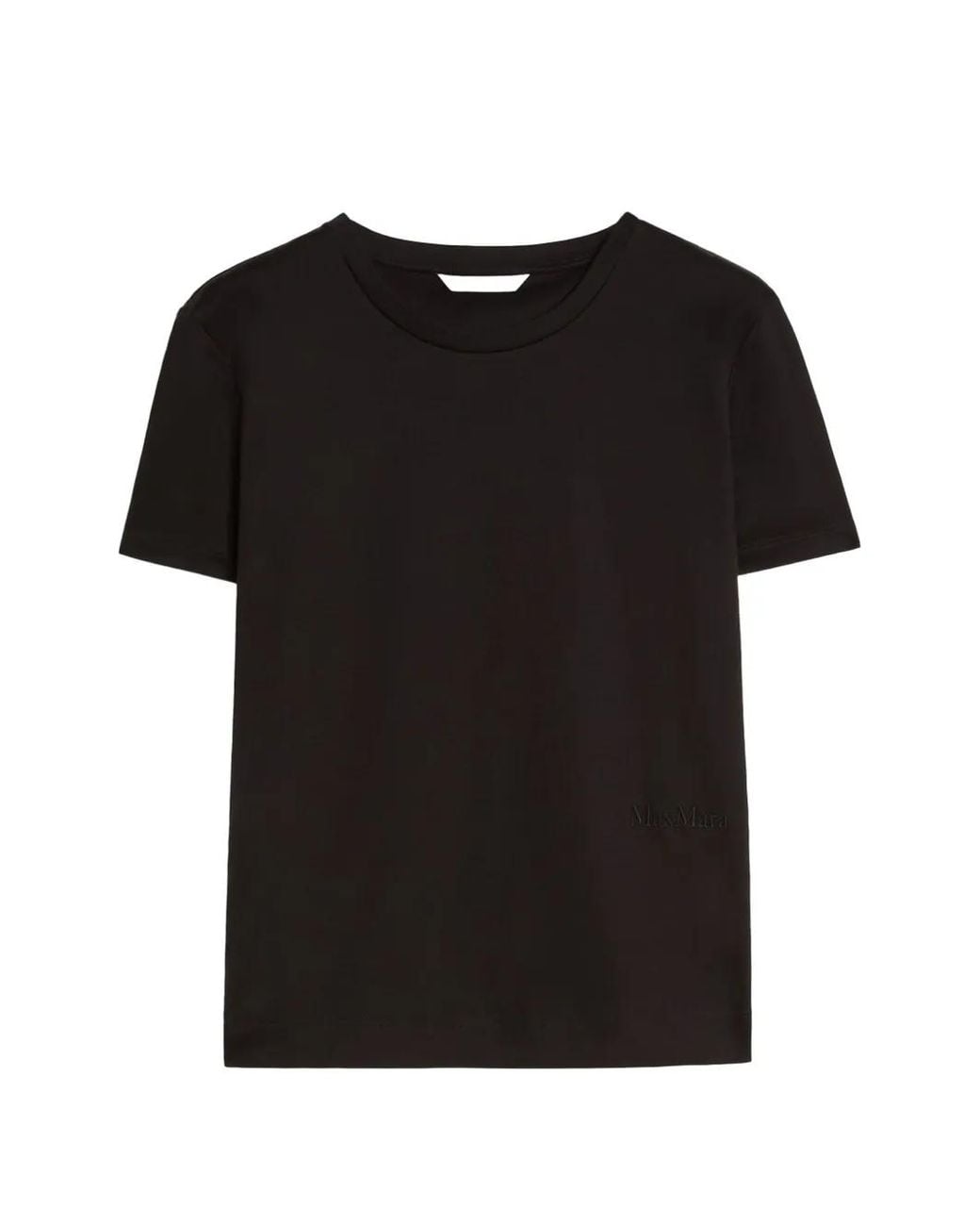 Max Mara Black Ogo-Embroidered T-Shirt