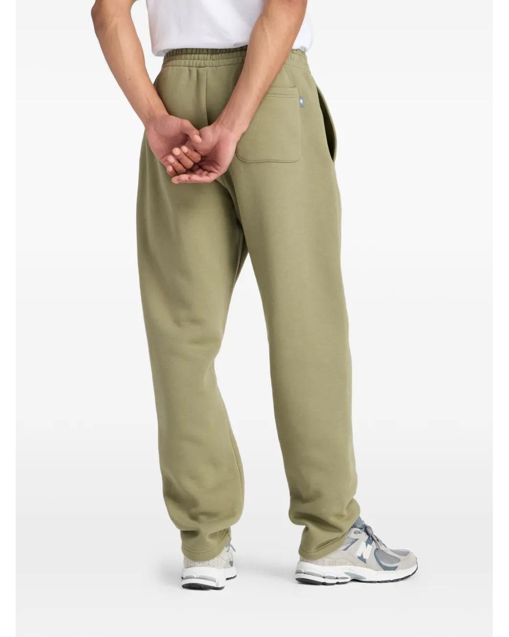 New Balance Green Logo-Detail Joggers for men