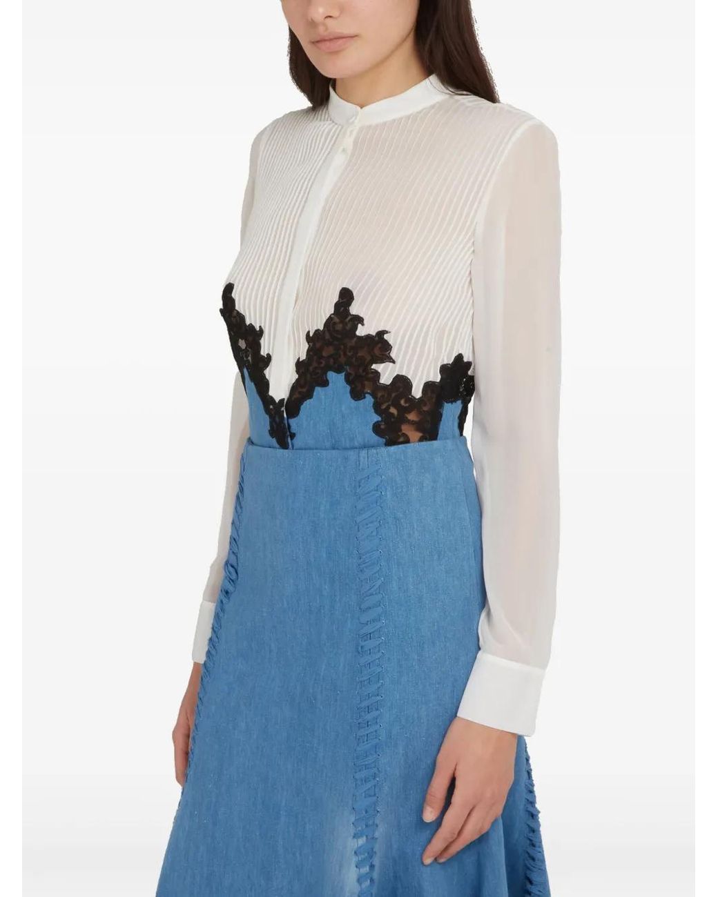 Gabriela Hearst Blue Kheti Blouse