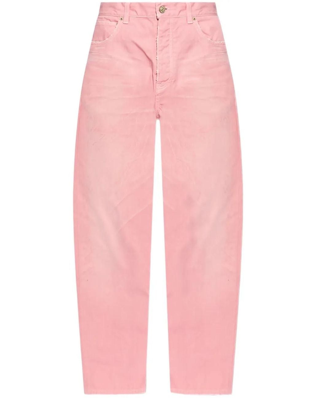 Balenciaga Pink Loose-Fit Jeans