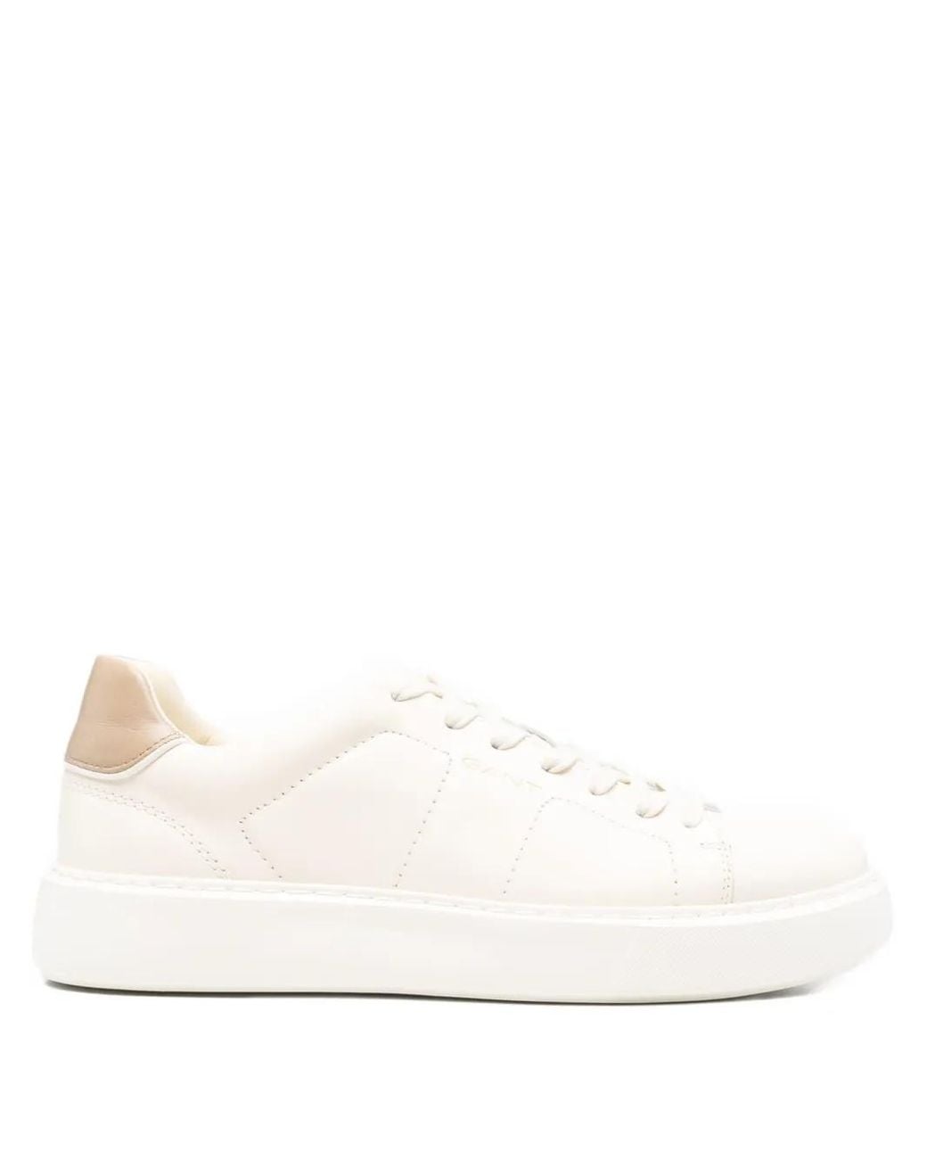 Gant White Low-Top Leather Sneakers for men