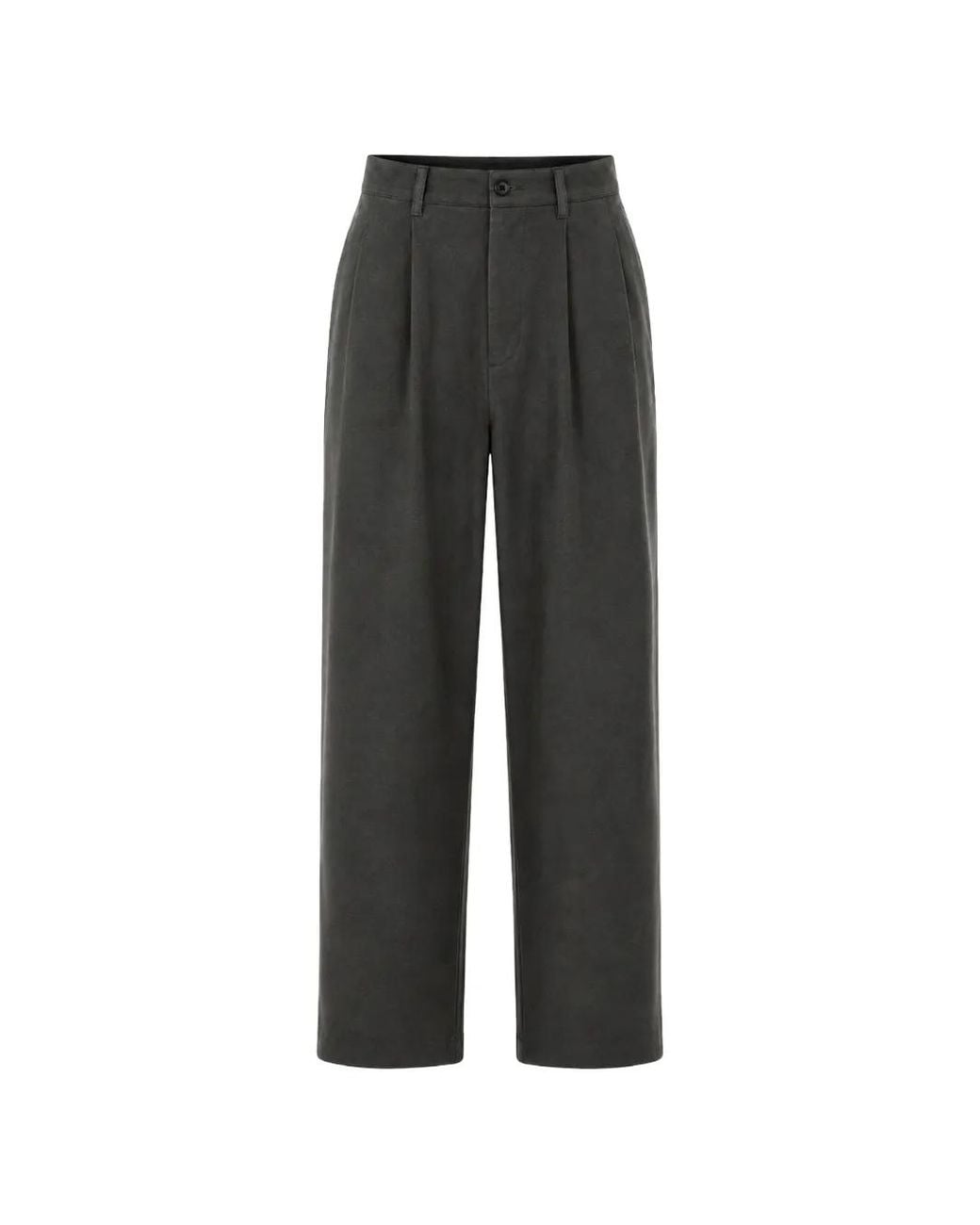 LC23 Black Pence Pleated Trousers for men