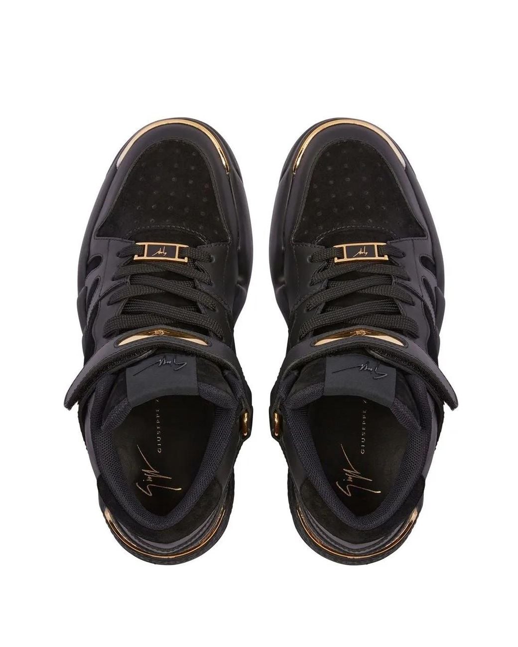 Giuseppe Zanotti Black Talon Mid-Top Sneakers