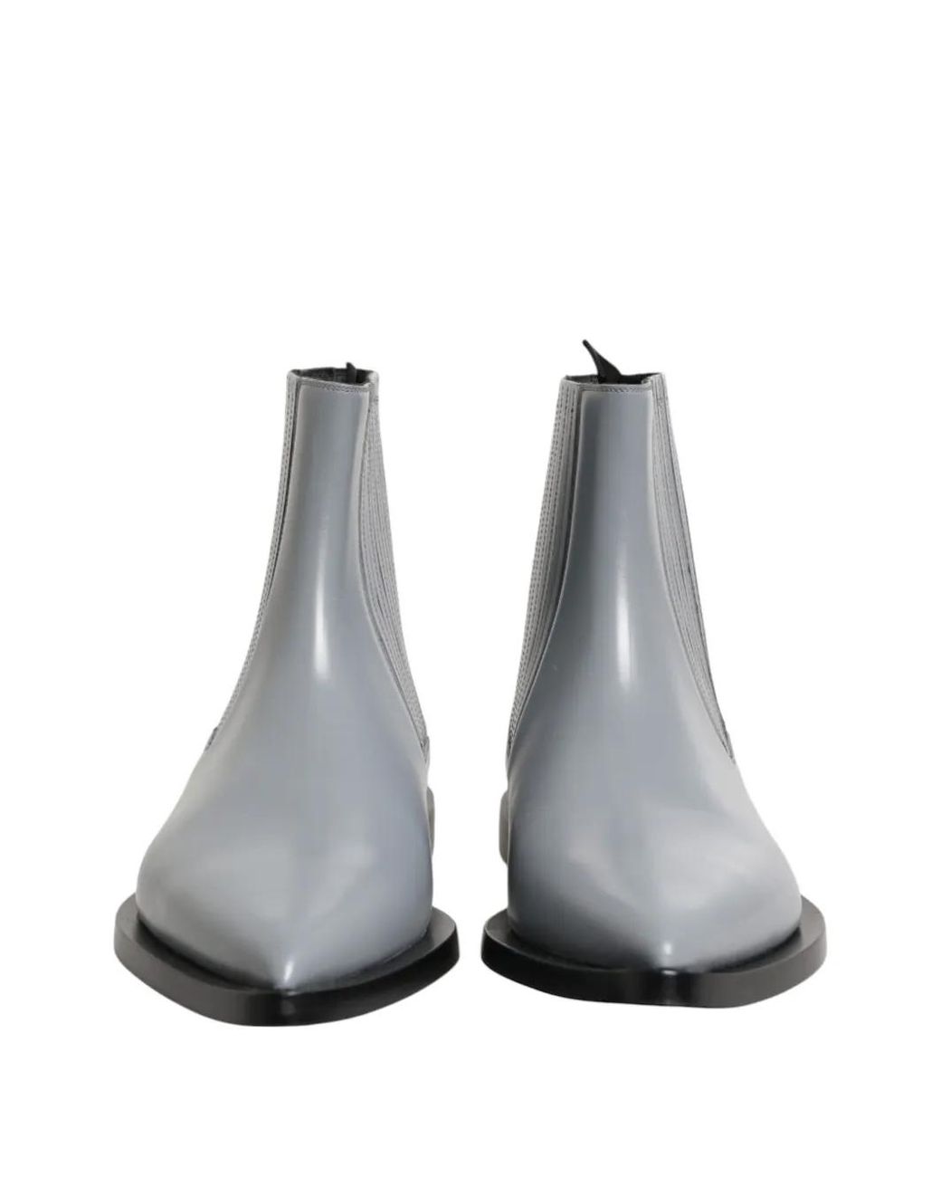 Dolce & Gabbana White Pointed-Toe Chelsea Ankle Boots for men