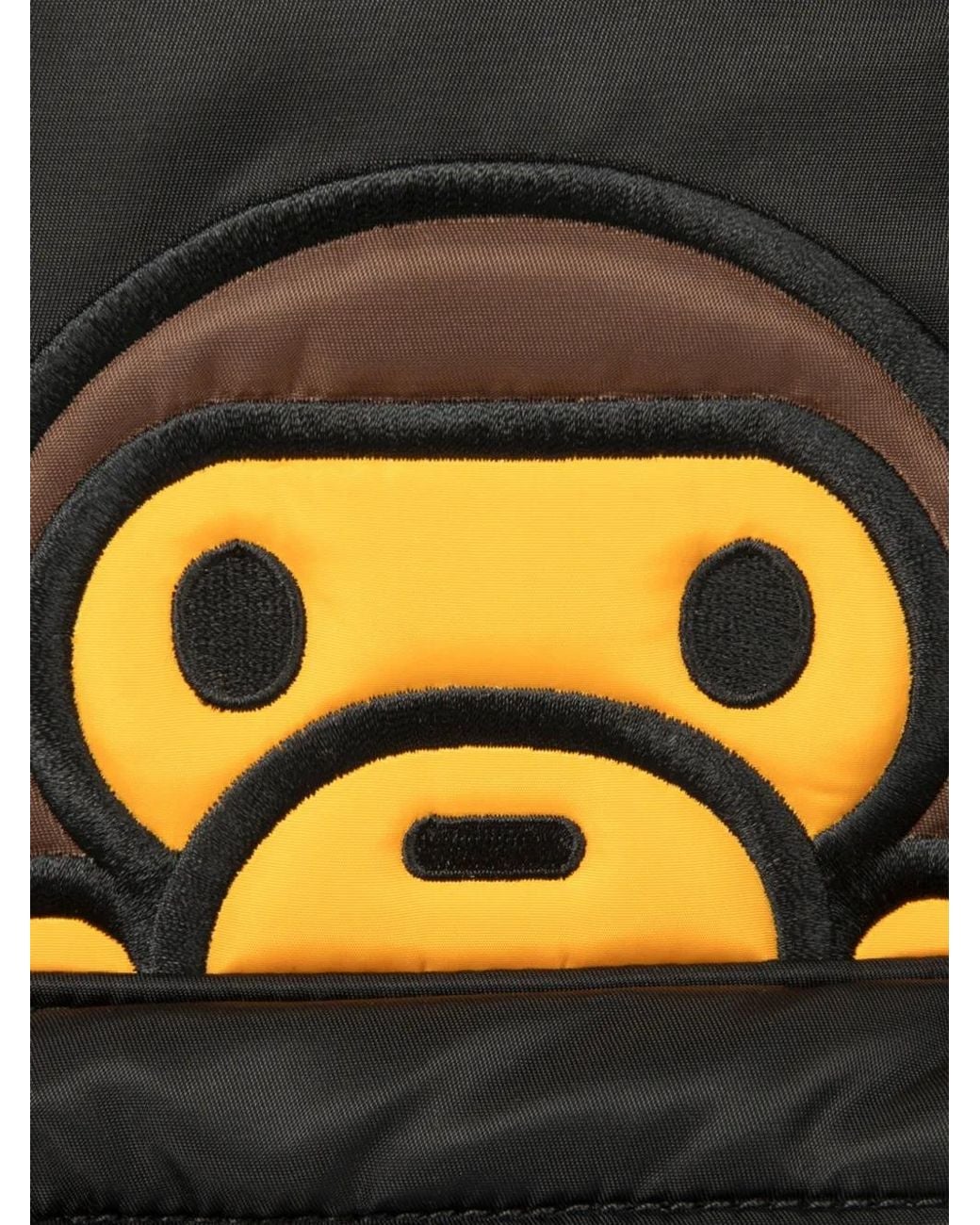 *BABY MILO® STORE BY *A BATHING APE® Black Baby Milo Appliqué Backpack