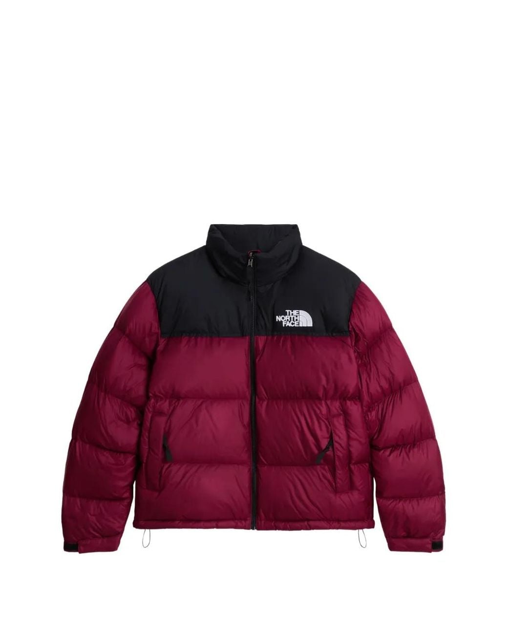The North Face Red 1996 Retro Nuptse Colour-Block Puffer Jacket for men