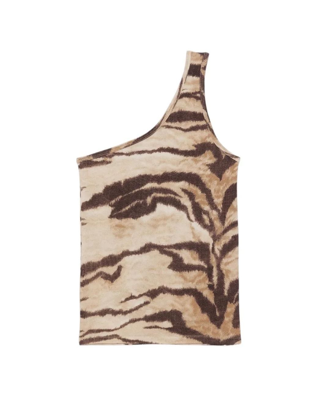 Baserange Natural Speck One-Shoulder Top