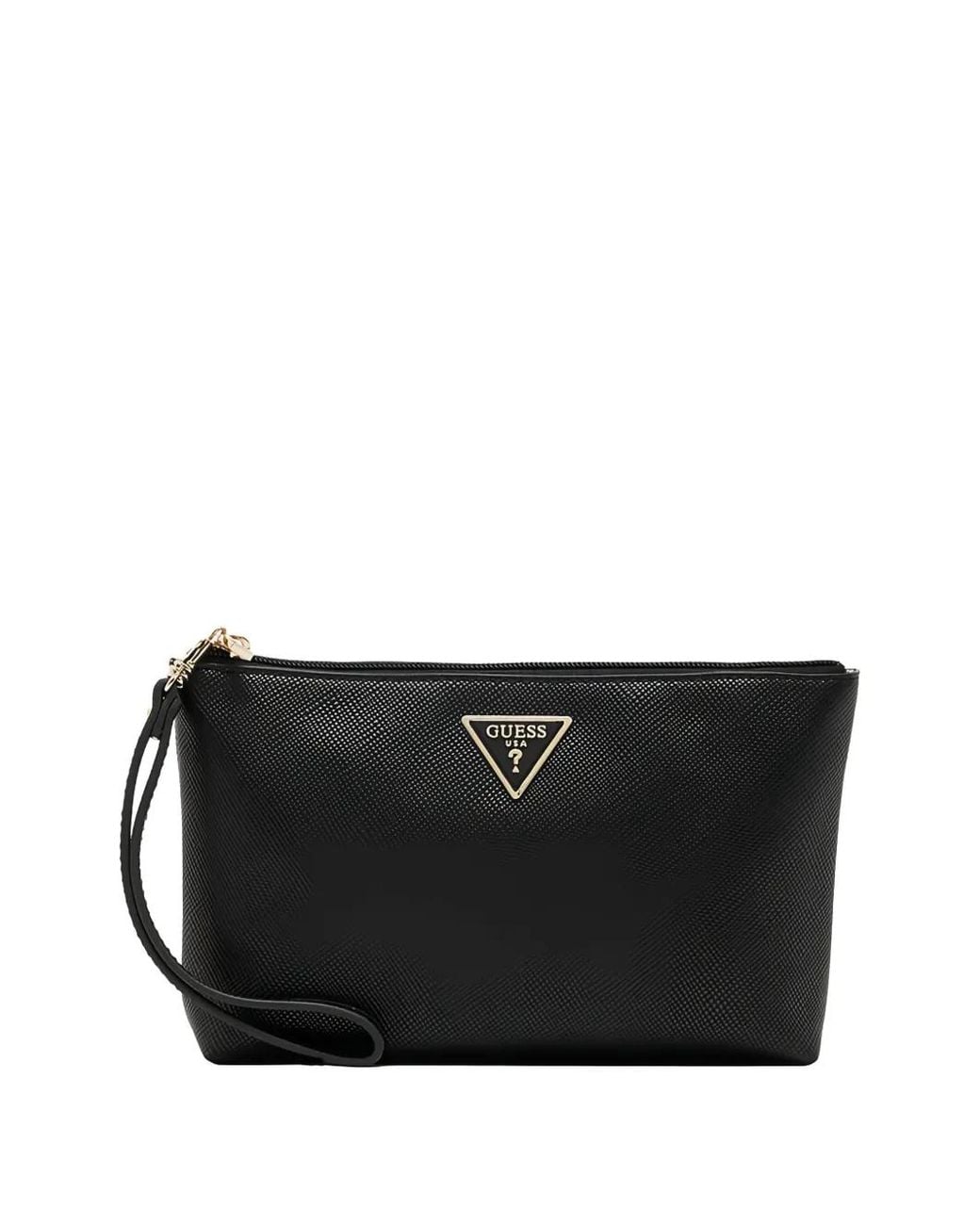 Guess Black Laurel Kosmetiktasche Mit Logo-Patch