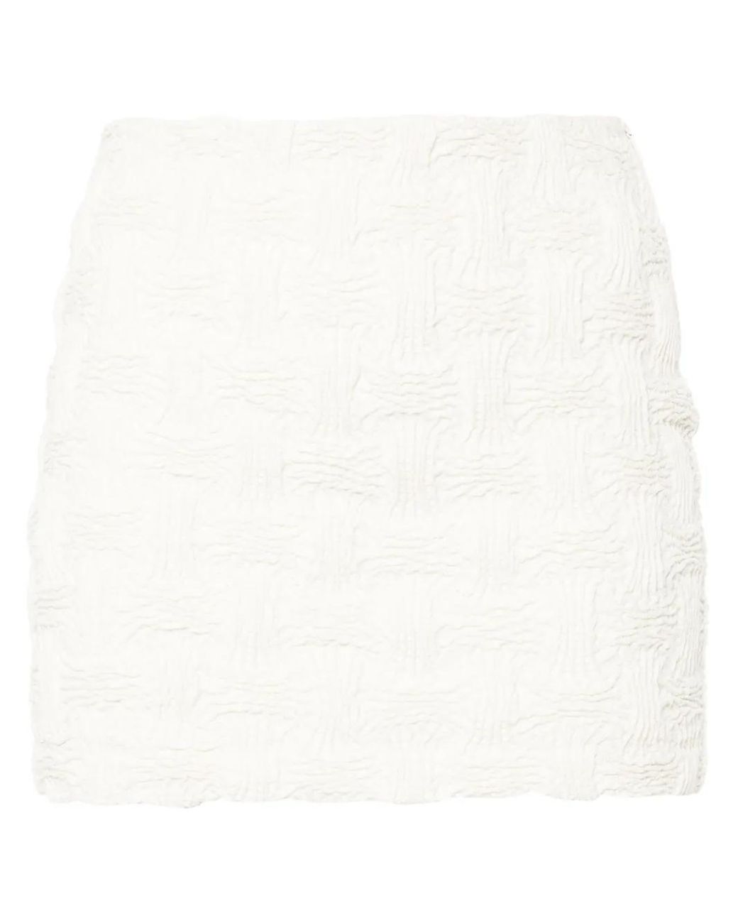Nanushka White Lyle Mini Skirt