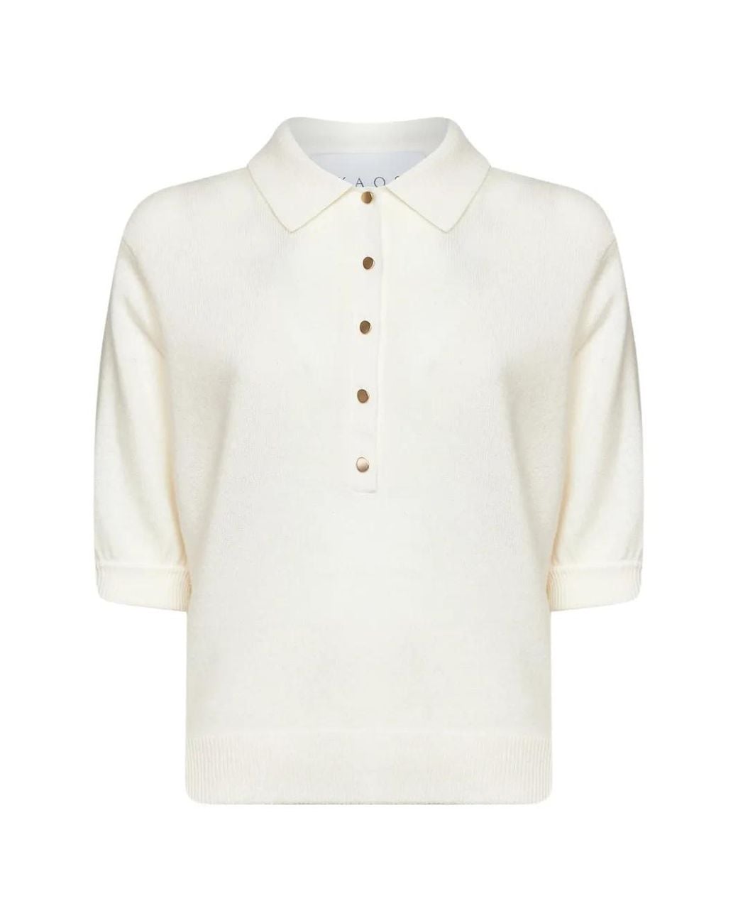 Kaos White Short-Sleeved Polo Shirt