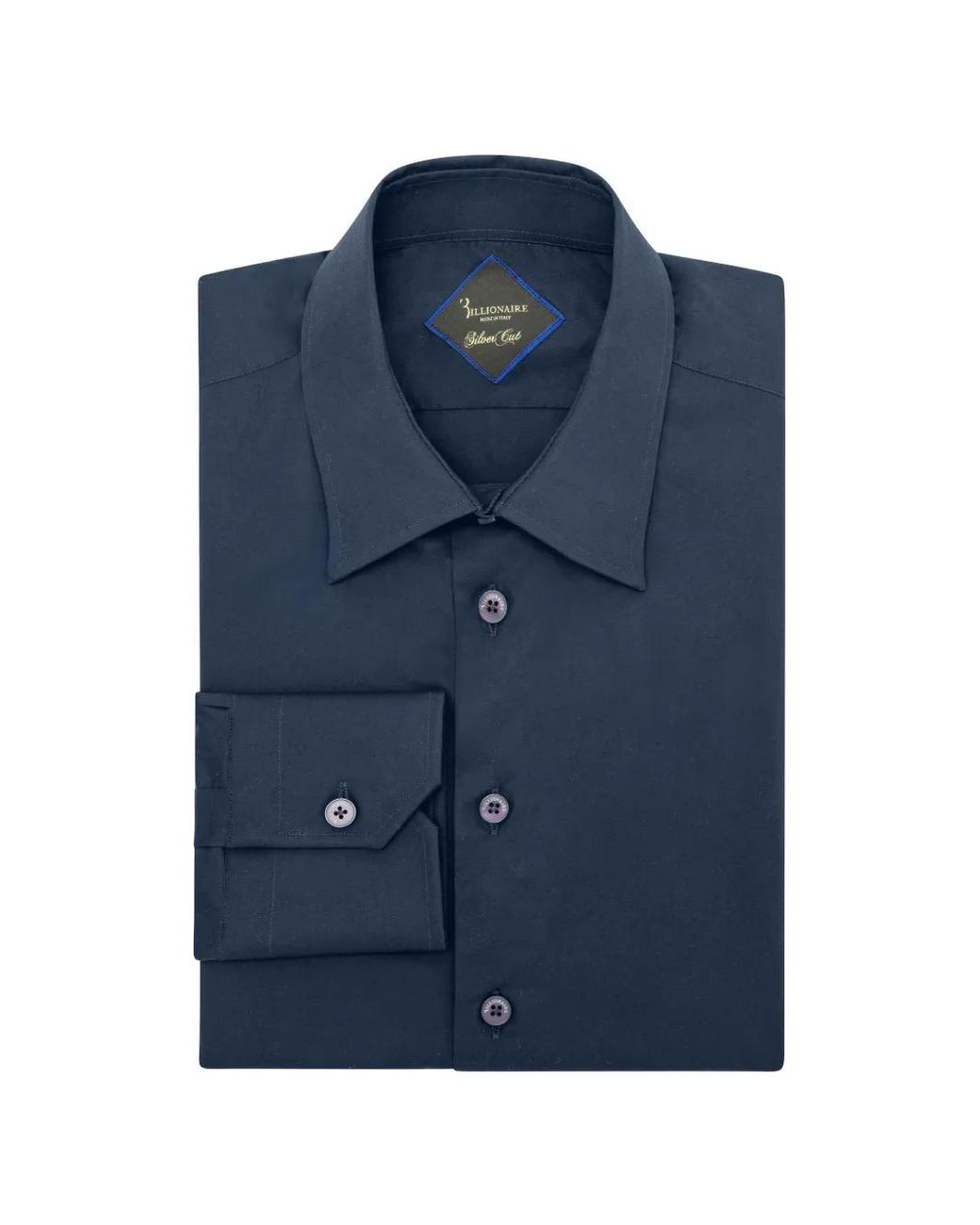 Billionaire Blue Chemise À Coupe Cintrée for men