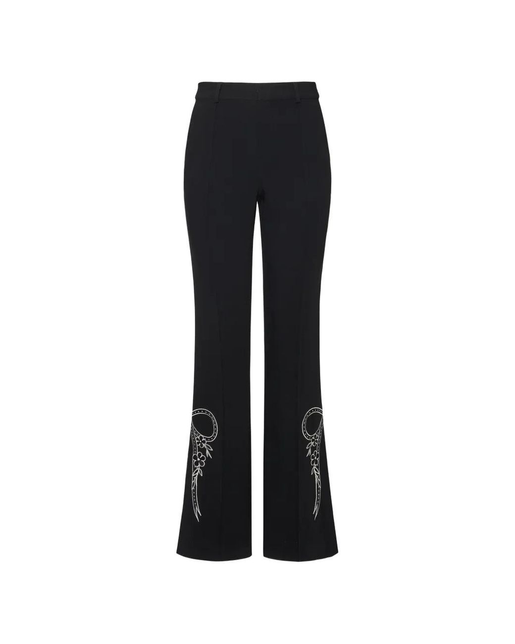 Cinq À Sept Black Cascading Ribbon Trousers