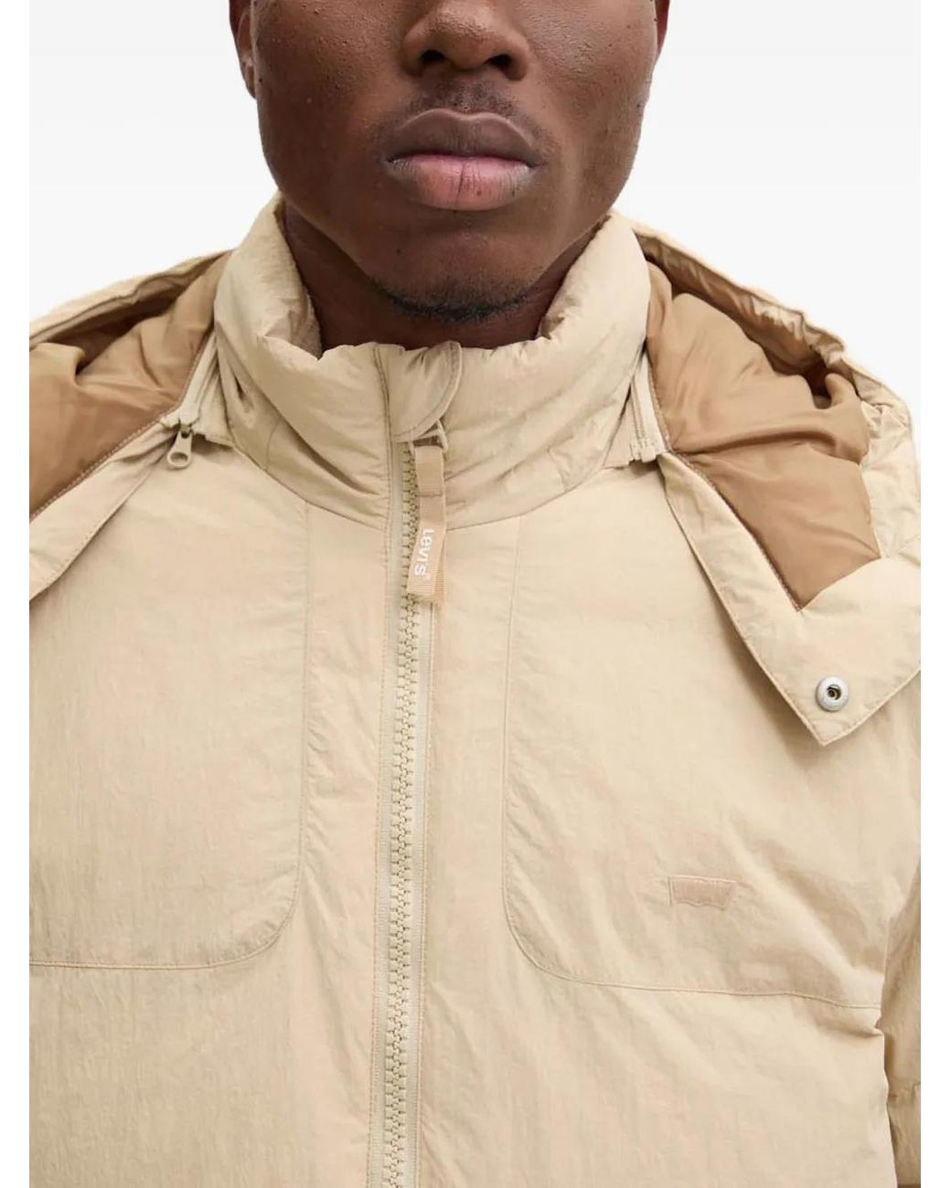 Levi's Natural Rockridge Hooded Puffer Jacket for men