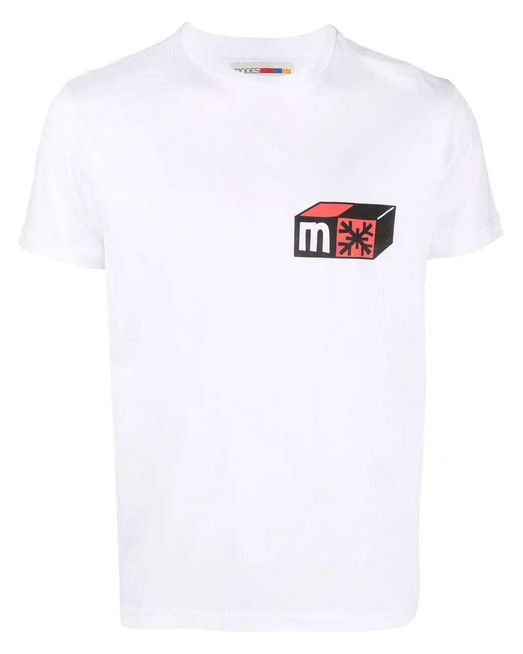 MODES GARMENTS White Graphic-Print Cotton T-Shirt