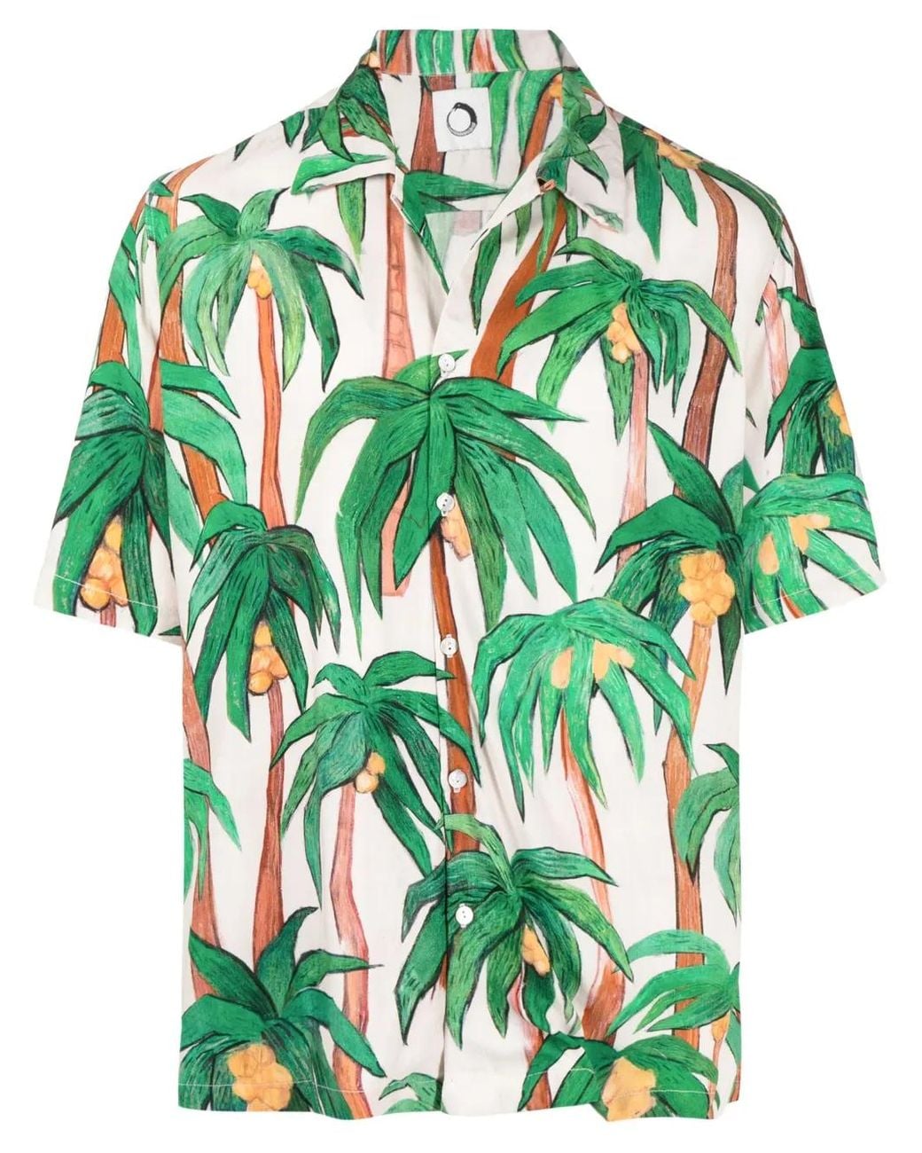 Endless Joy Overhemd Met Palmboomprint in het Green voor heren