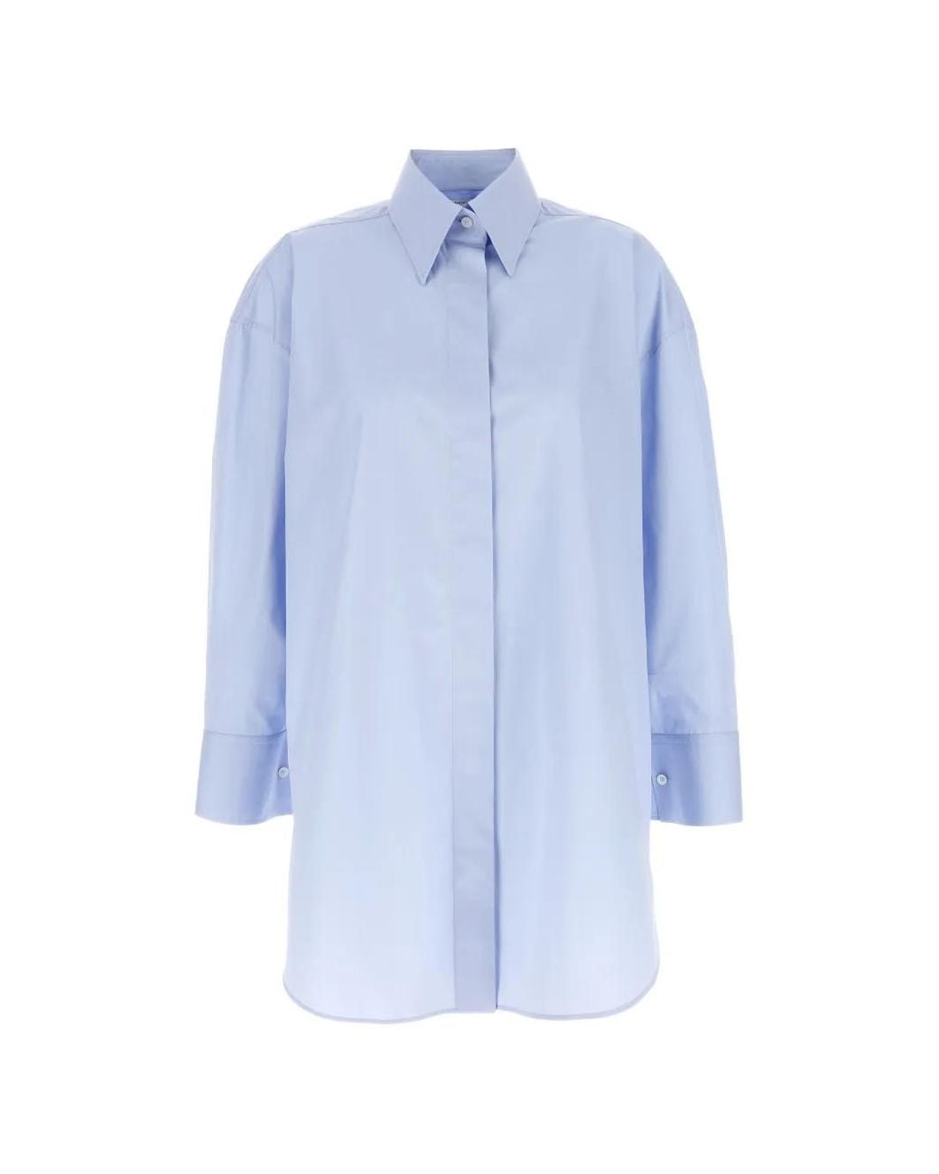 Givenchy Blue Asymmetric Shirt