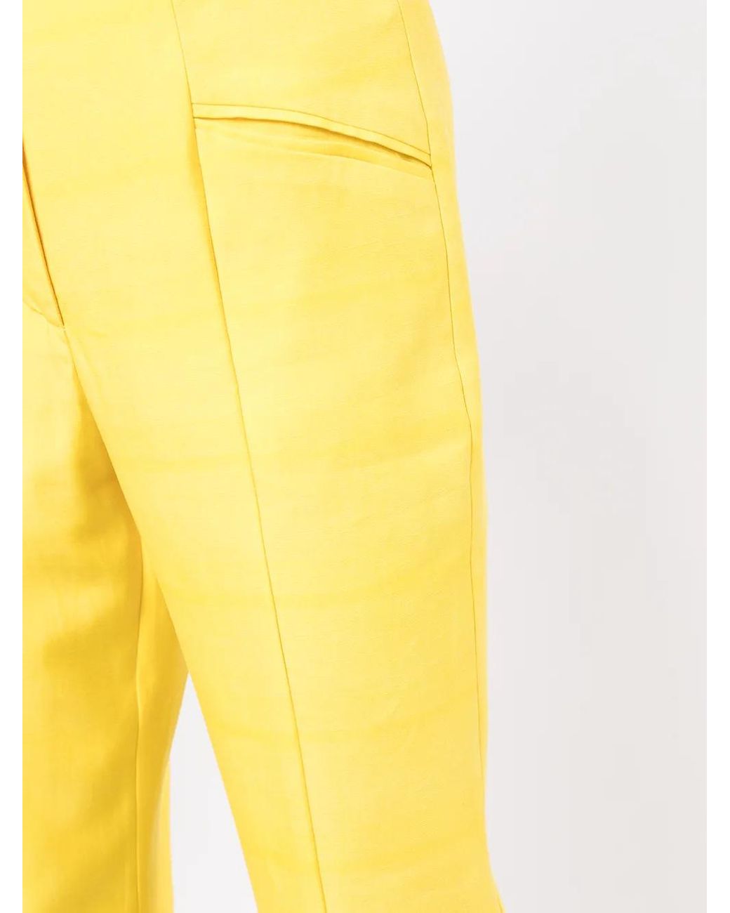 De La Vali Yellow Charlie Tailored Trousers