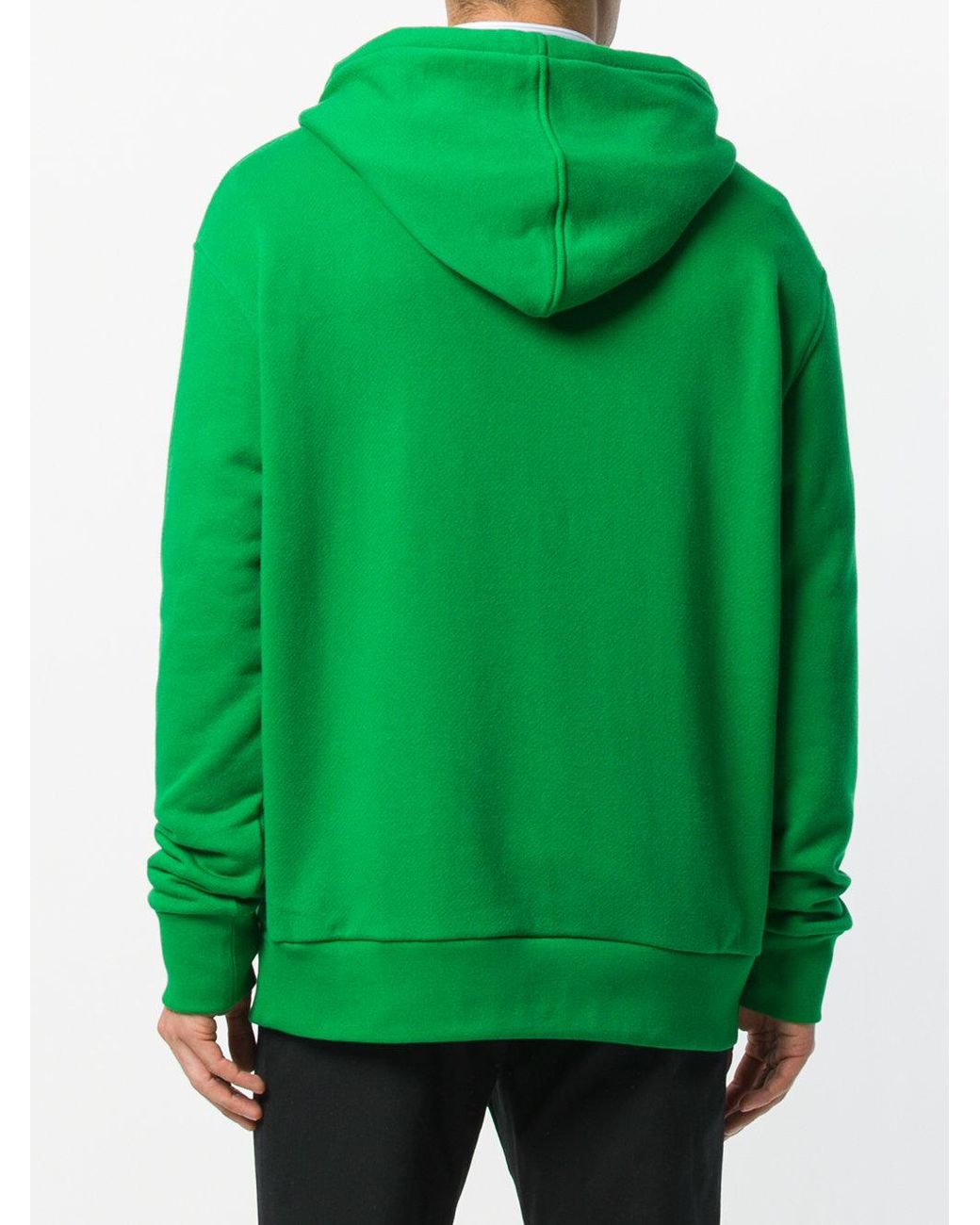Gucci Embroidedered Bear Hoodie in Green for Men | Lyst