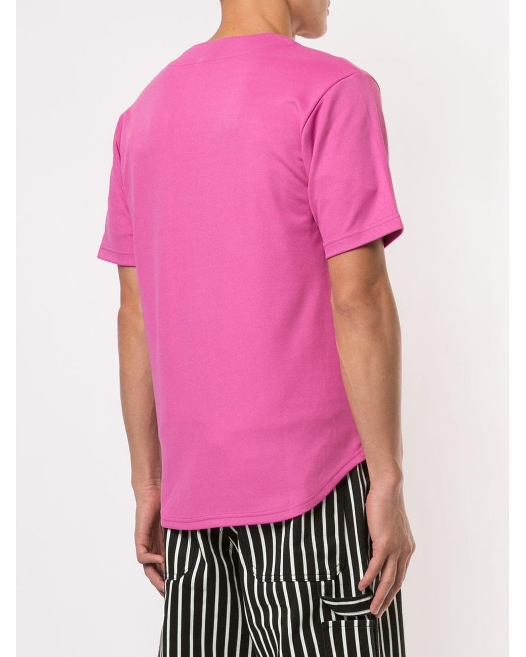 pink baseball jersey