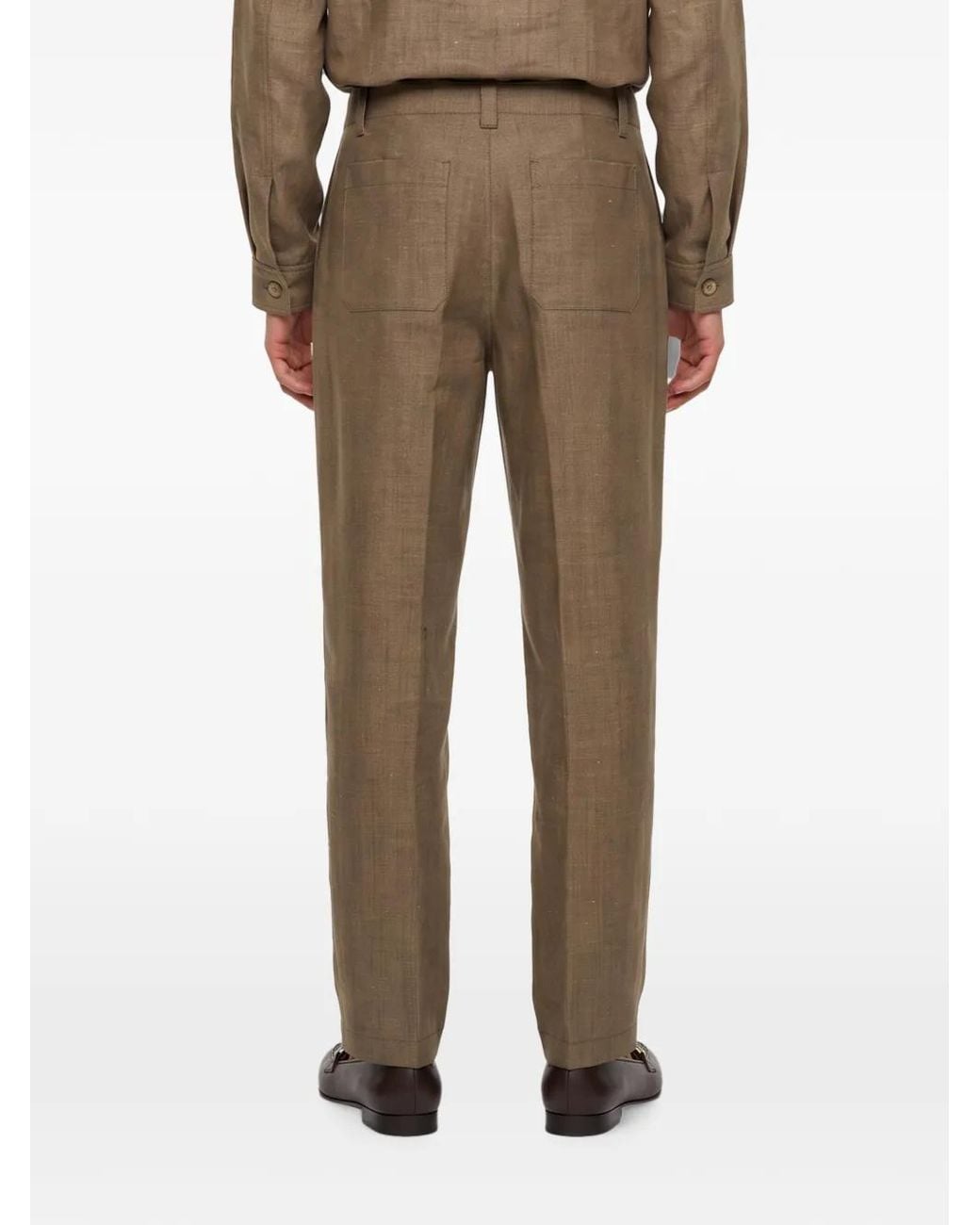 Our Legacy Natural Pantalon Plissé Still À Effet Chiné for men