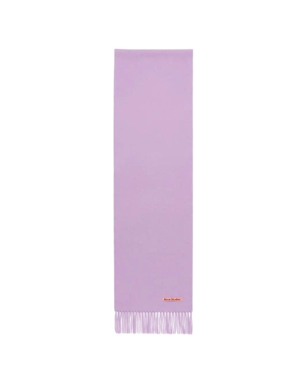 Acne Purple Fringed-Edge Scarf