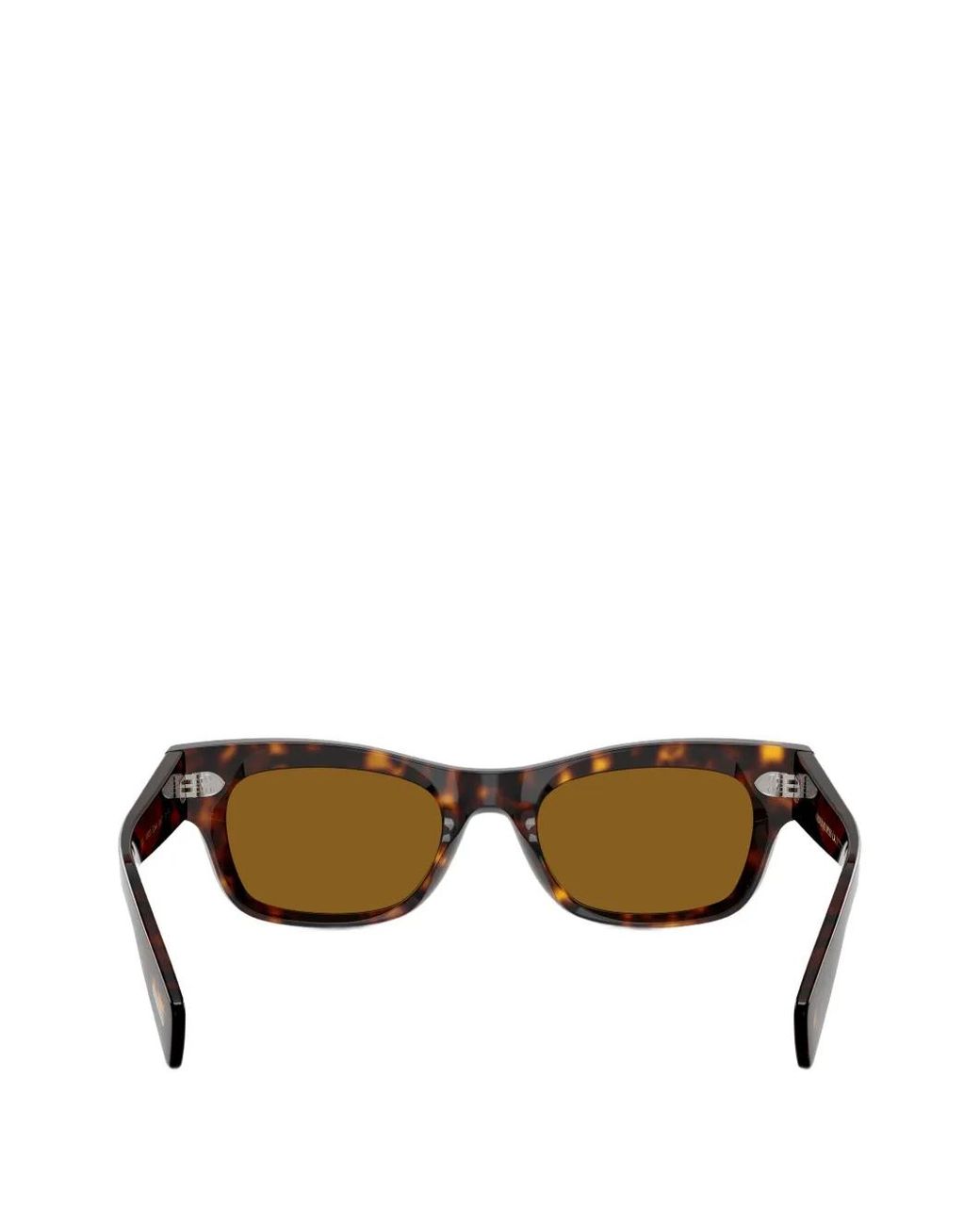 Oliver Peoples Brown Rectangle-Frame Sunglasses