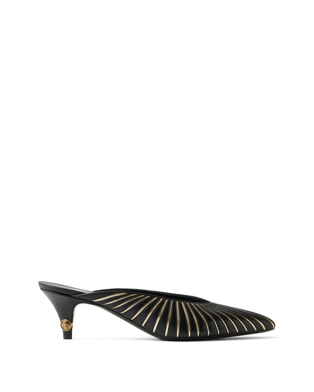Versace Black Gianni Nappa Mules 55 Mm