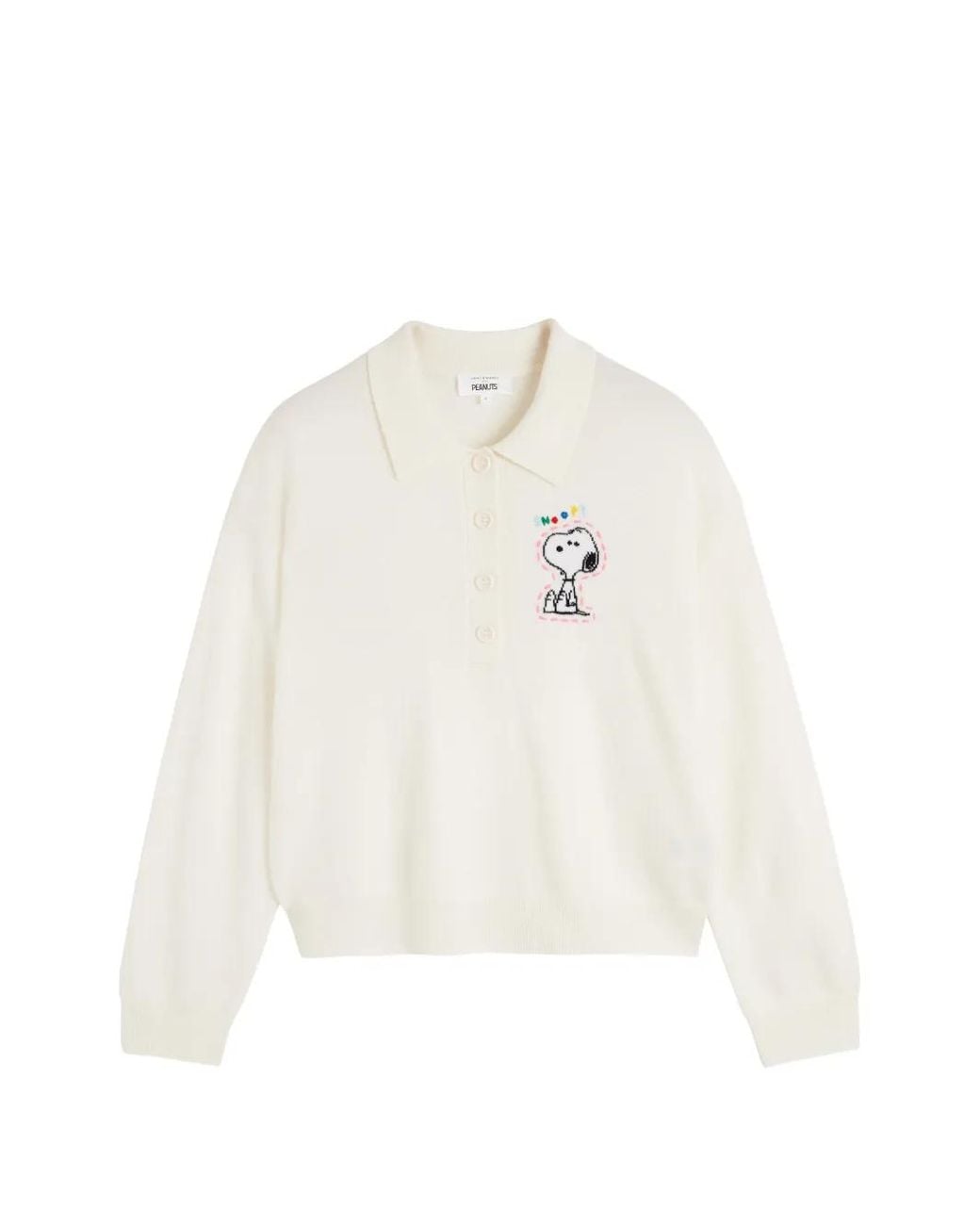 Chinti & Parker White Snoopy Polo Top