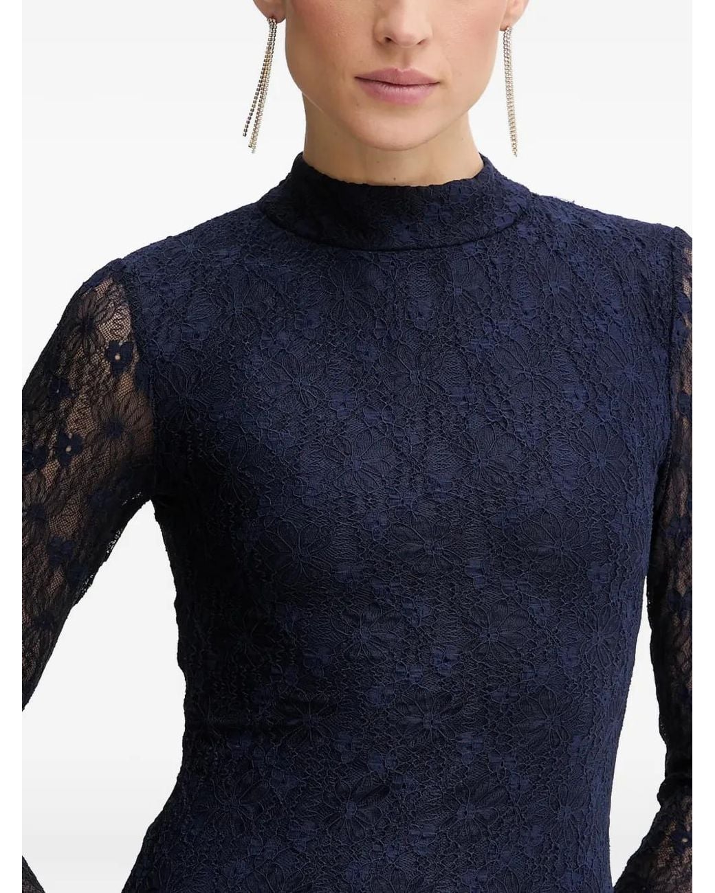 flocked lace dress Ophelia main image 0