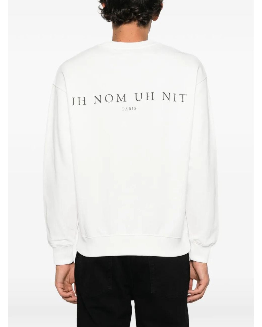Ih Nom Uh Nit White Graphic-Print Sweatshirt for men