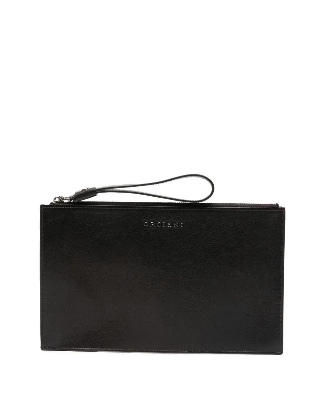 Orciani Black Pocket Lagoon Clutch Bag for men