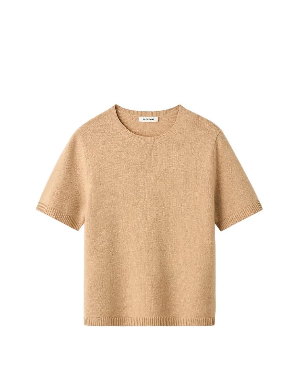 Soft Goat Natural Oversized Knitted T-Shirt