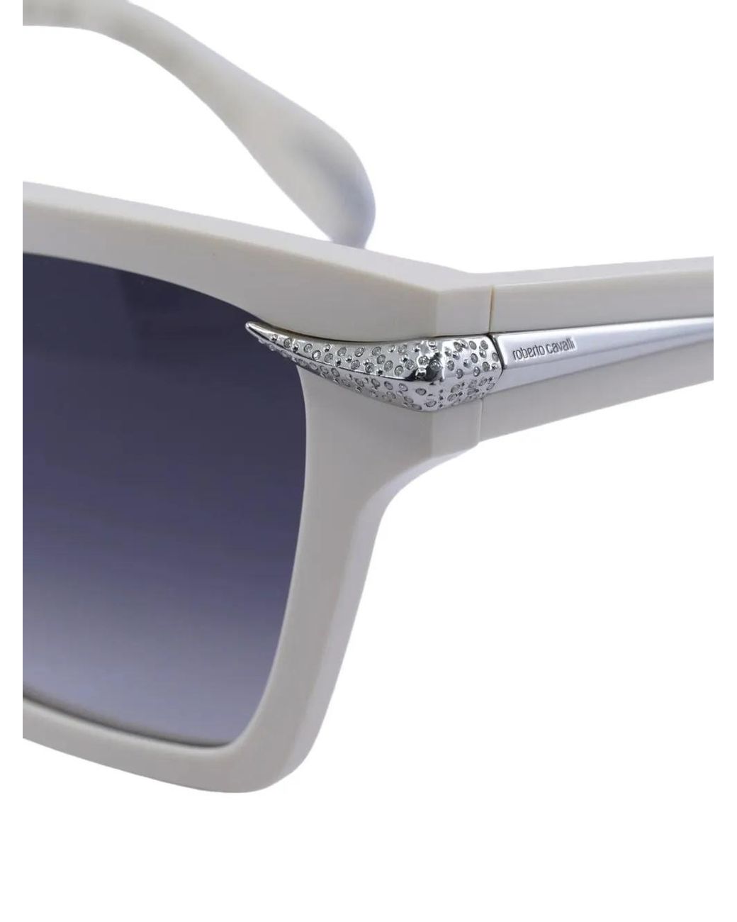 Roberto Cavalli Blue Square-Frame Sunglasses