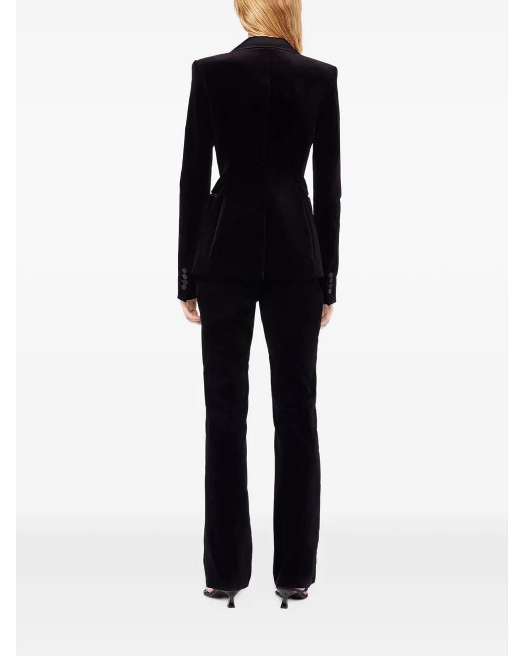 Rabanne Black Velvet Tailored Jacket