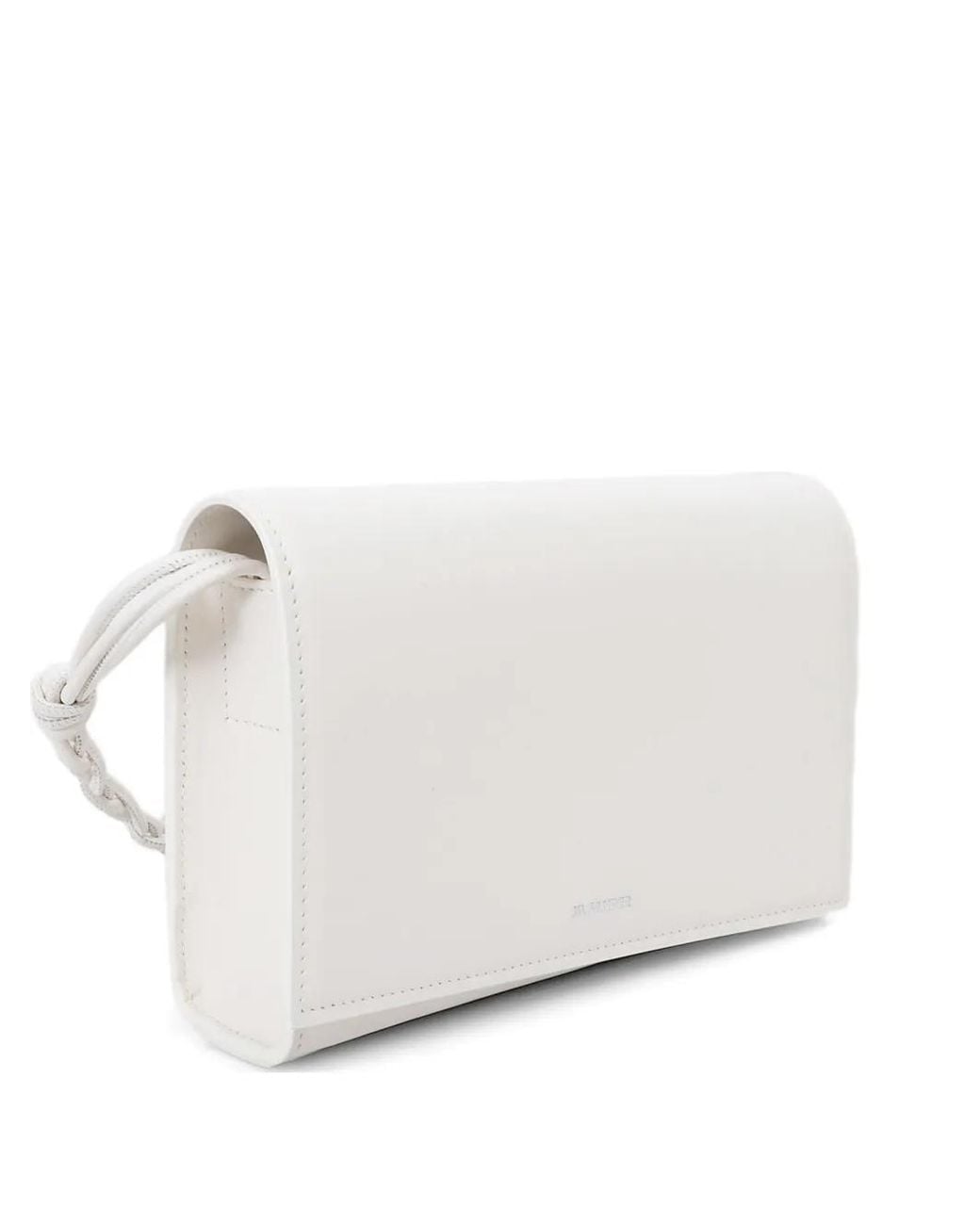 Jil Sander White Tangle Shoulder Bag