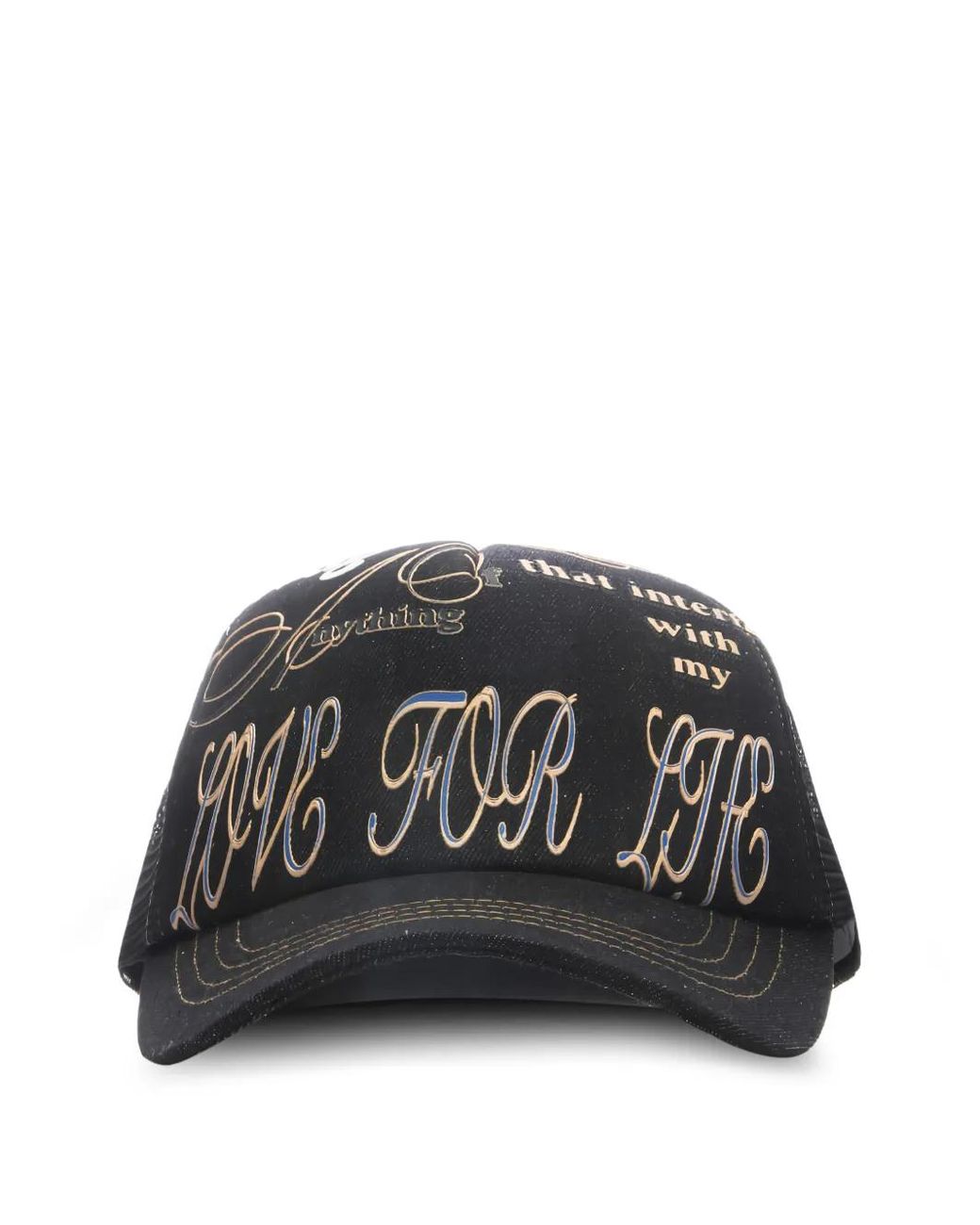 JUNGLES Black Graphic-Print Cap for men