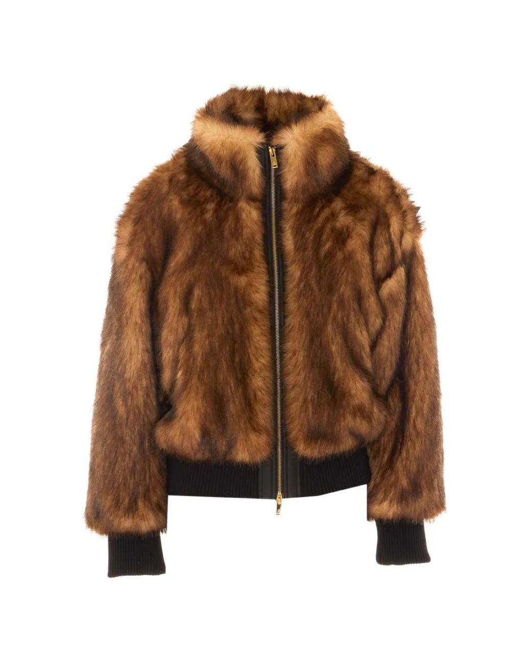 Moose Knuckles Brown Jill Faux-Fur Jacket