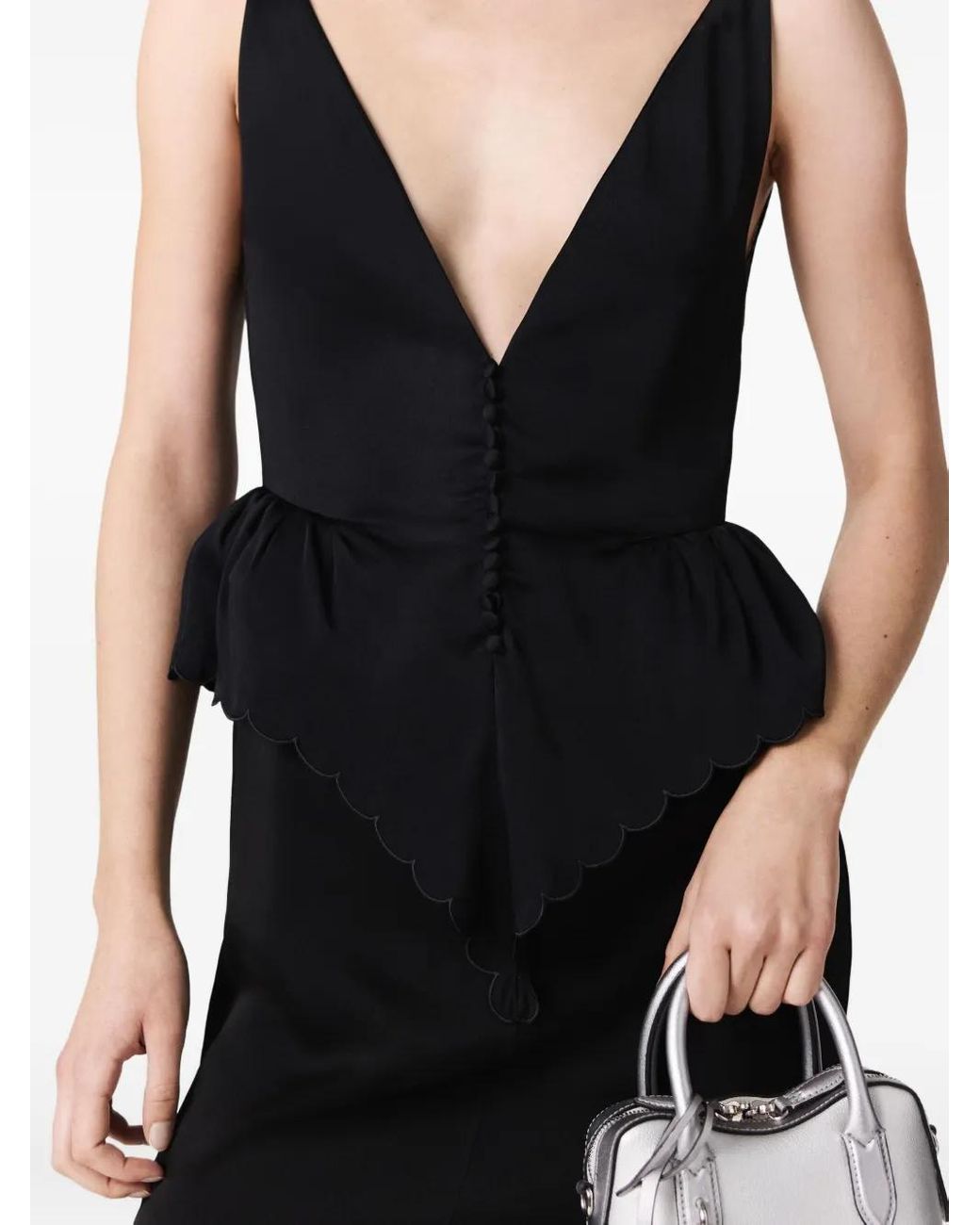 Stella McCartney Black V-Neck Dress