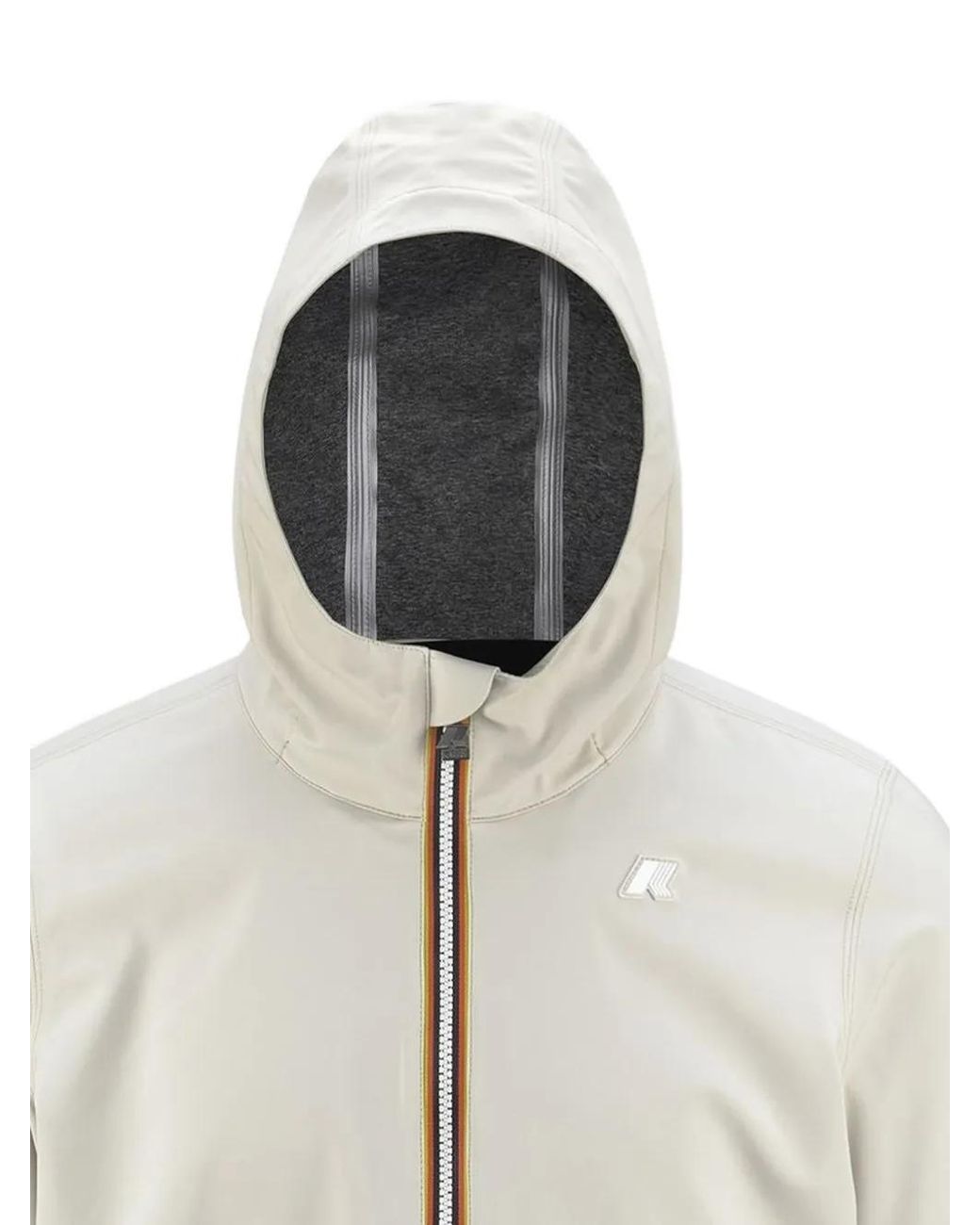 K-Way White Jacko Zip-Up Jacket for men
