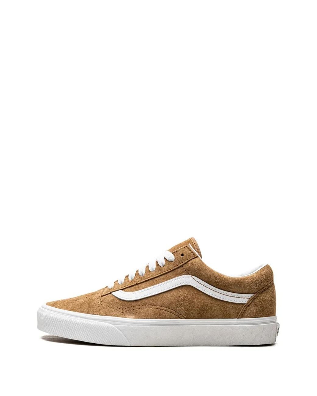 Vans White Old Skool "Pig Suede" Sneakers