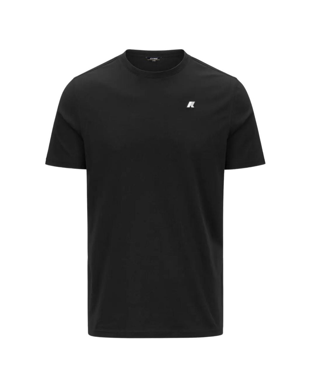 K-Way Black Odom Logo-Patch T-Shirt for men