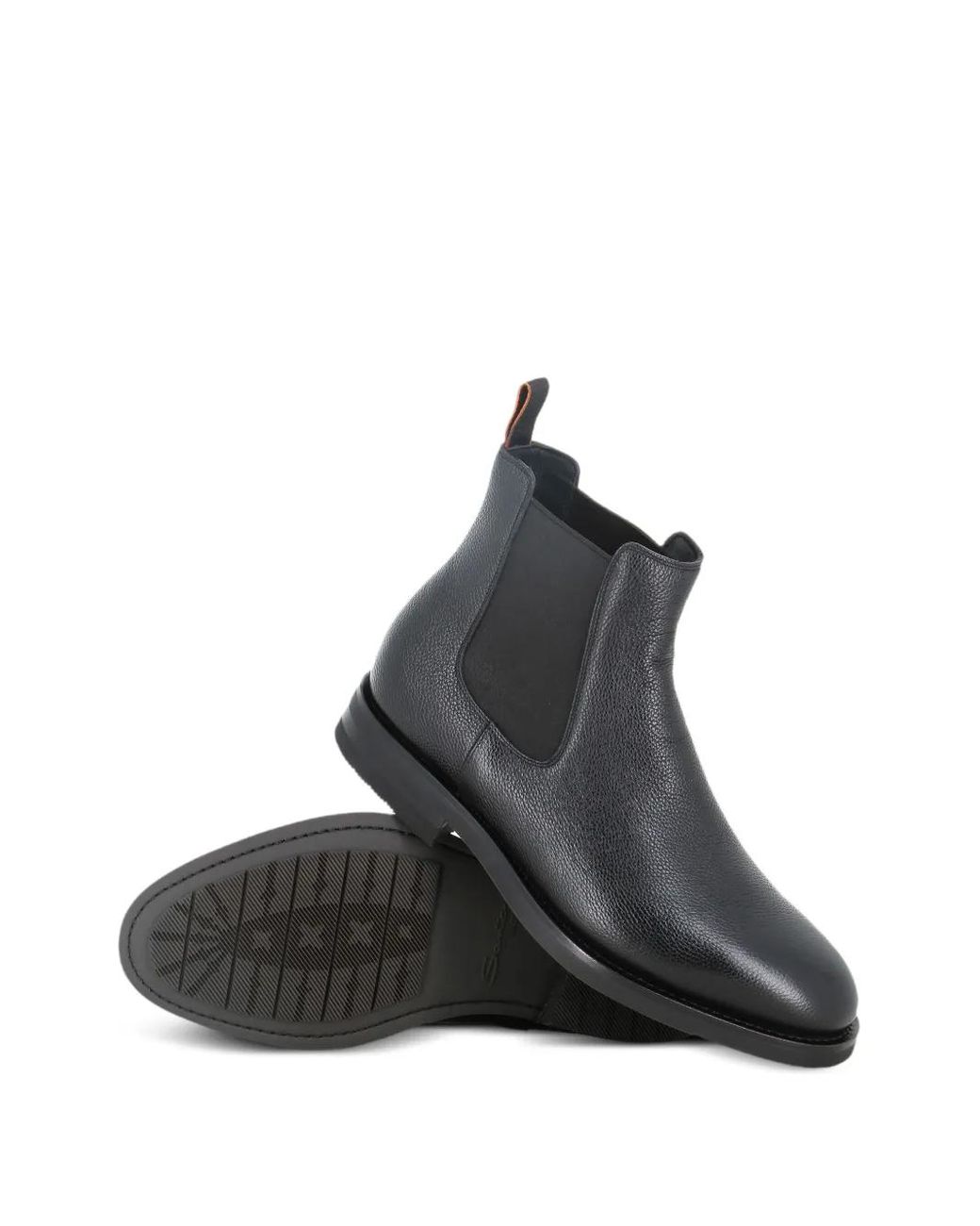 メンズ Santoni チェルシーブーツ Black