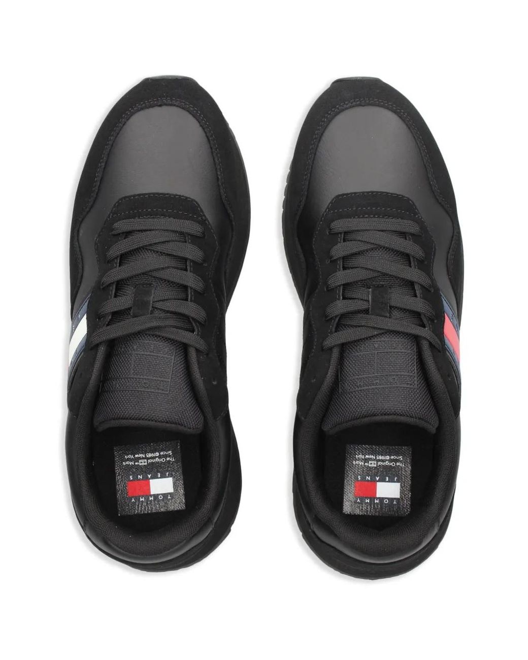 Tommy Hilfiger Black Modern Runner Sneakers for men